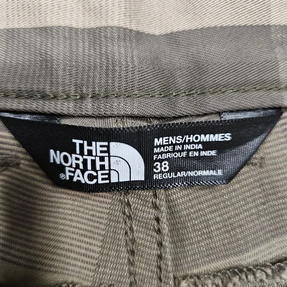 The North Face Size 38 x 10 Beige‎ Plaid 5-pocket Cotton Blend Short